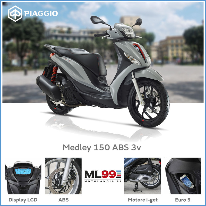 ML99 Promozione scooter Piaggio Medley 150 | Dettagli e vista generale