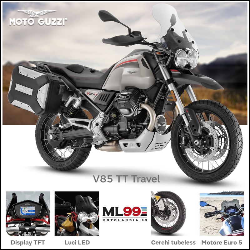 ML99 Moto Guzzi V85 TT Travel | Dettagli e vista generale